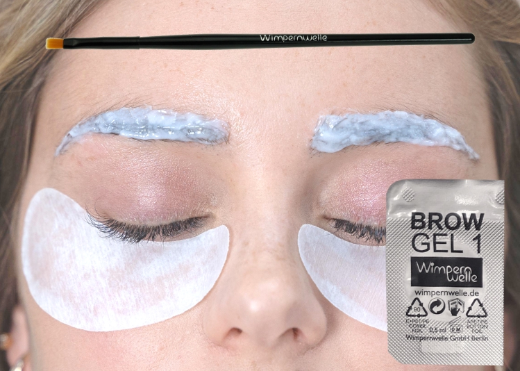 Brow lifting instructions - step 2