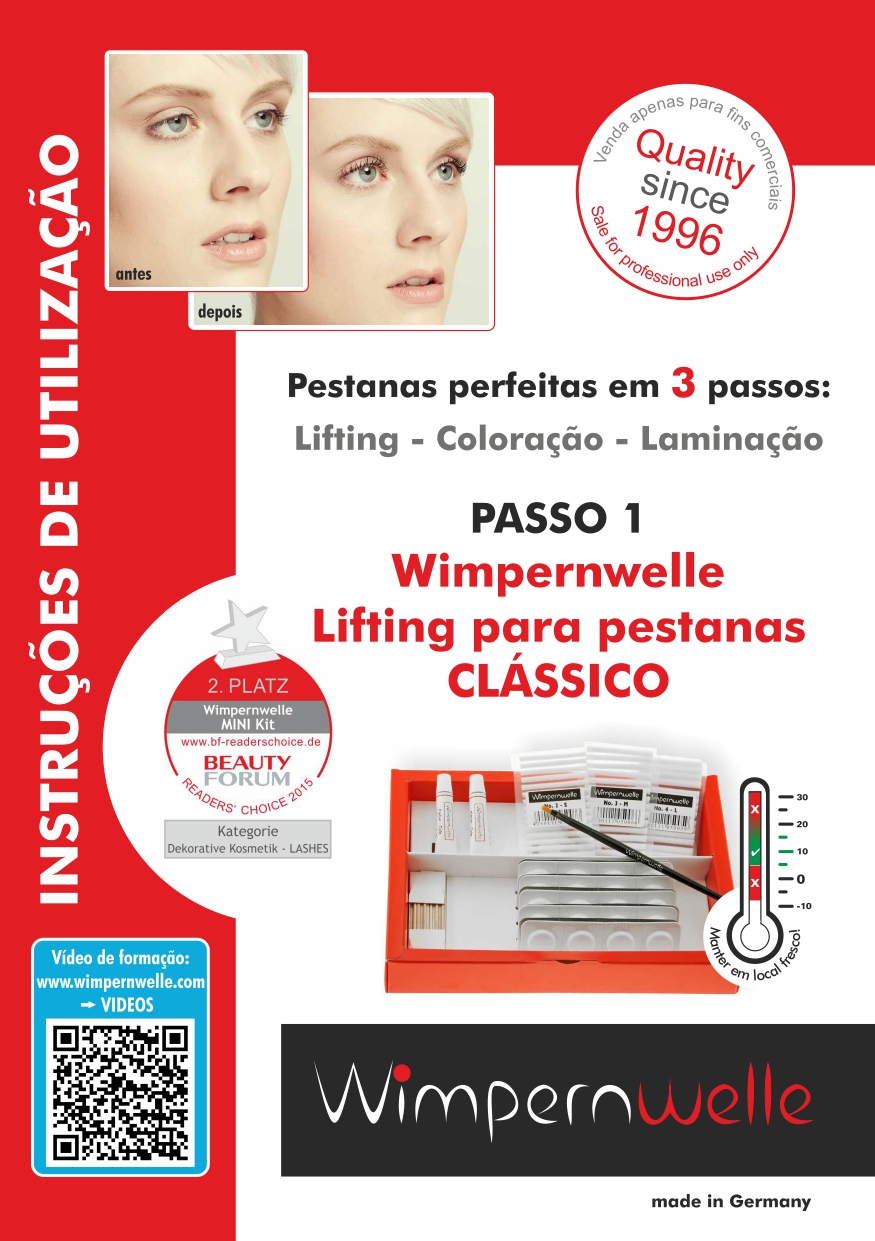 Instruções pestanas lifting CLASSIC